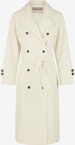 Manteau mi-saison 'Jacky' Lovely Sisters en beige : devant