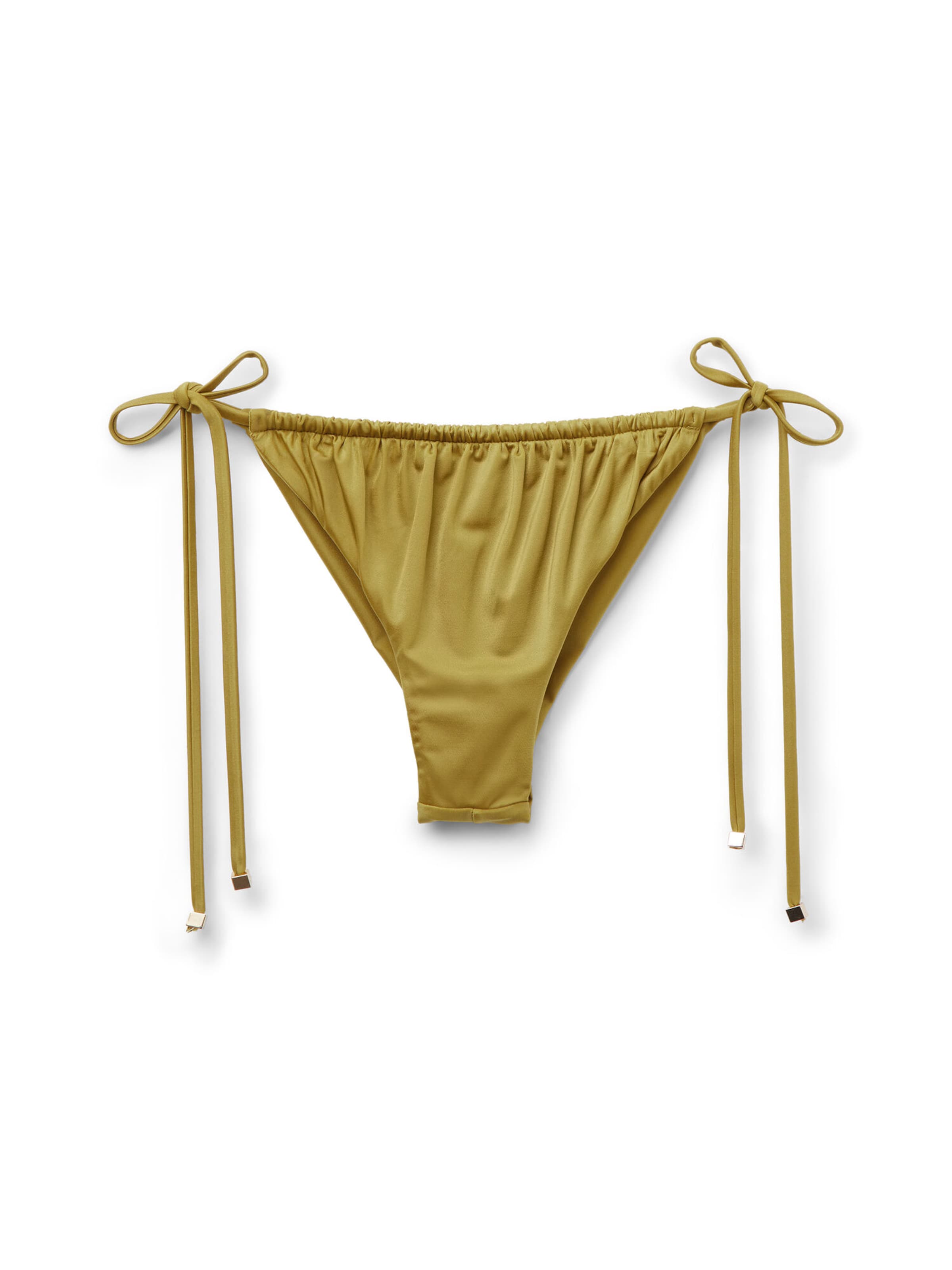 CALZEDONIA Bikini Bottoms 'SHINY' in Yellow: front