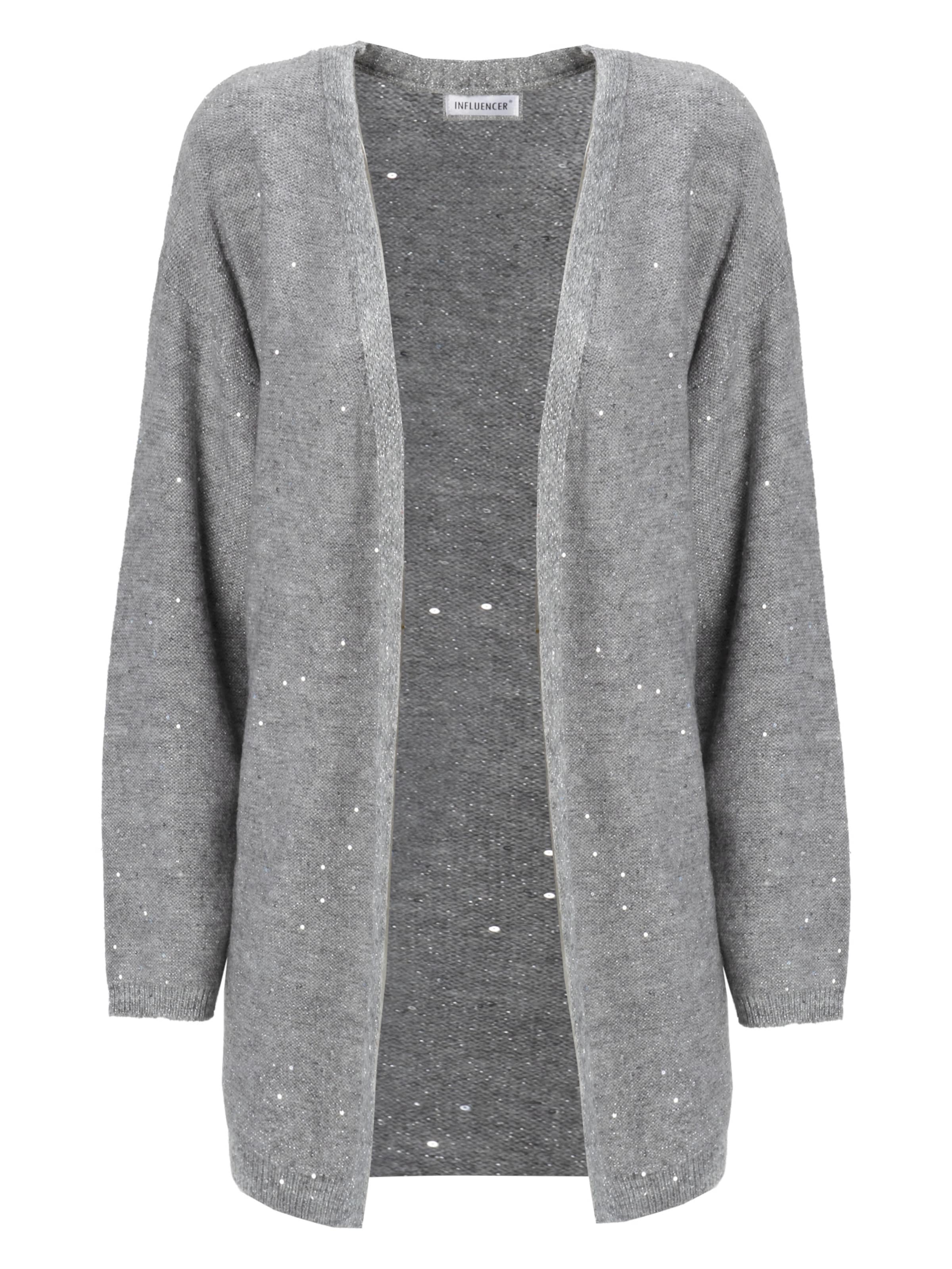 Influencer Pletena jopa | siva barva: sprednja stran