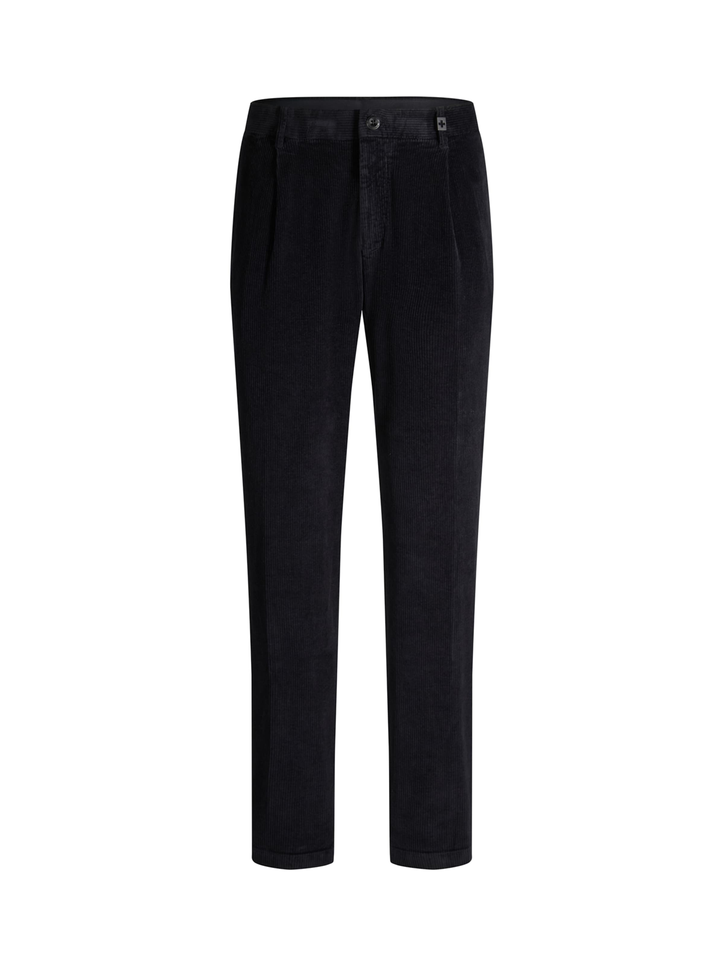 Loosefit Pantalon à pince STRELLSON en noir : devant