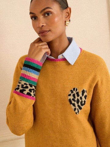 love & roses Пуловер в жълто