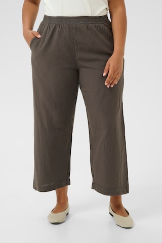 KAFFE CURVE Loosefit Broek 'Nana' in Grijs: voorkant