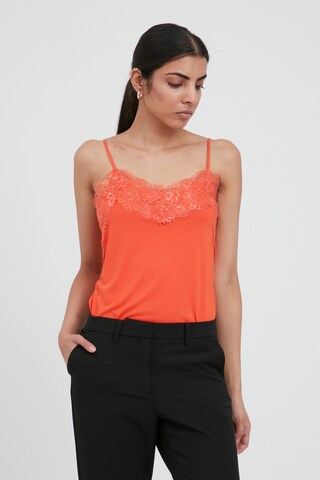 ICHI Top 'IHLIKE' in Orange: front