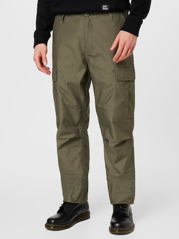 Regular Pantalon cargo Vintage Industries en vert : devant