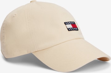 Tommy Jeans Cap 'Heritage' in Beige: Vorderseite