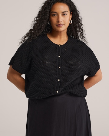 WE Fashion - Cárdigan en negro: frente