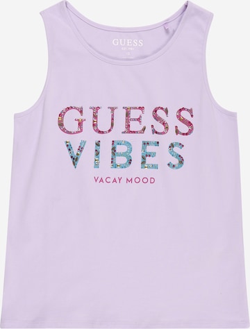 GUESS Top in Purple: front