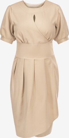 Robe 'INGRIDA' Karko en beige : devant