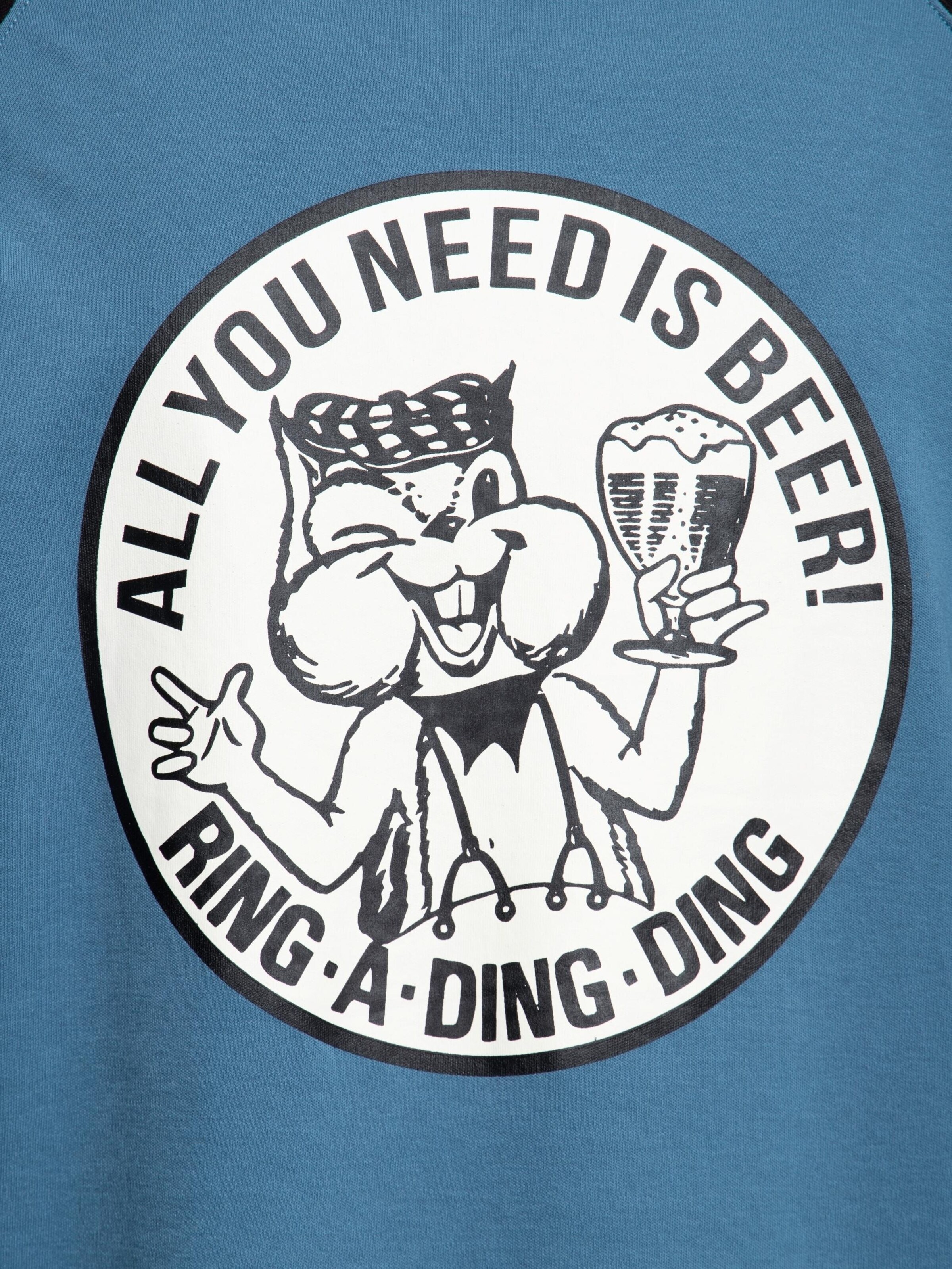 King Kerosin Shirt 'Ring-a-ding ding' in Blau