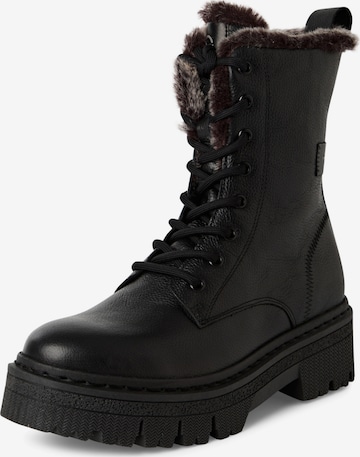 Stivaletto stringato di Tamaris in nero: frontale