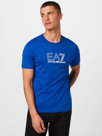 EA7 Emporio Armani Shirt in Blue: front