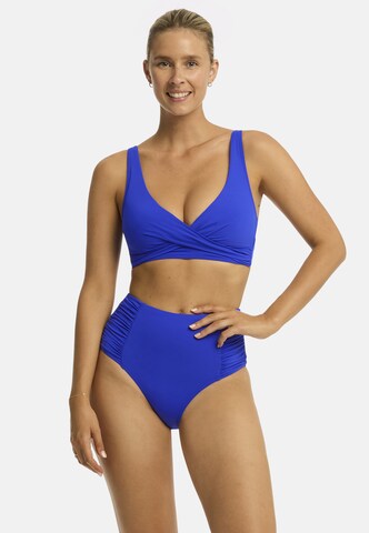 SEA LEVEL T-Shirt Bikinitop 'Essentials Edit' in Blau