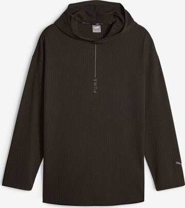 PUMA Sport sweatshirt 'RECHARGE' i svart: framsida