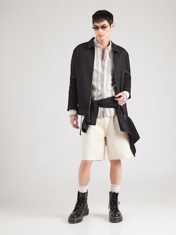 MUSTANG Regular Fit Paita 'STYLE RAWLINS' värissä beige