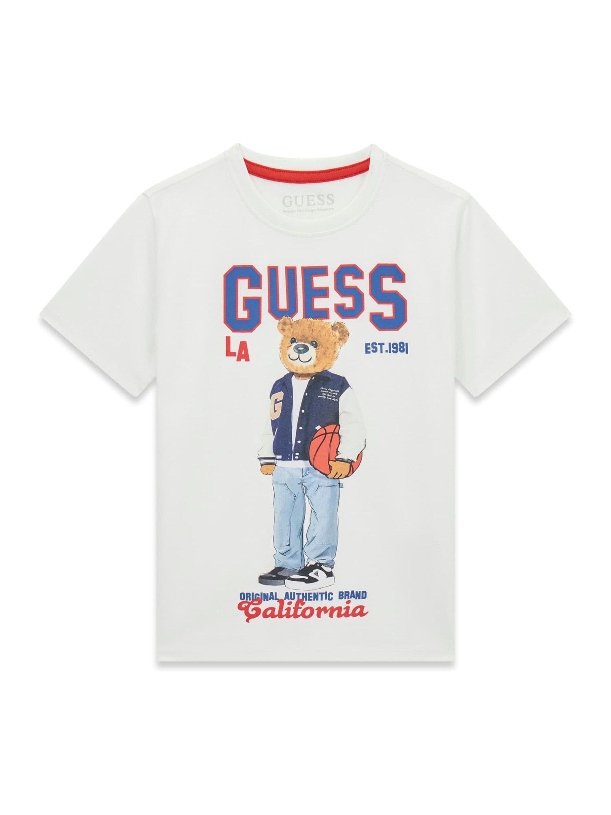 GUESS Shirt in 128 in Navy / Light blue / Dark red / White, Item view