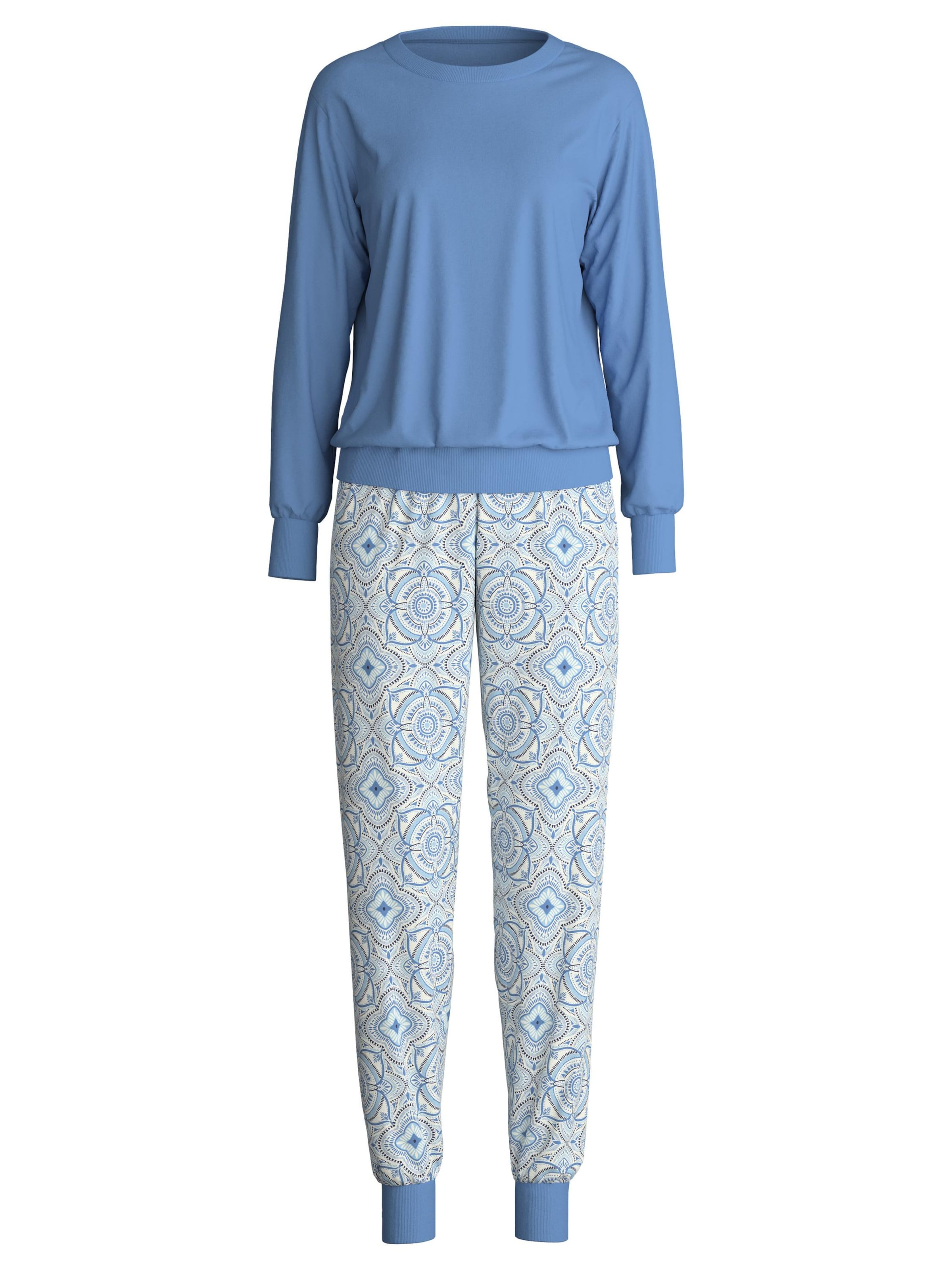 CALIDA Pyjama‌‌‌‌‌‌‌ in Blau: Vorderseite