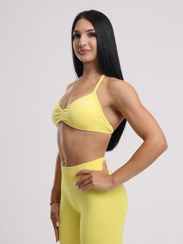 neverover - Bustier Sujetador deportivo 'Hue Minimal Strappy Bra' en amarillo