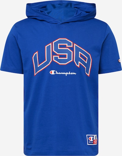 Champion Authentic Athletic Apparel Μπλουζάκι σε γεντιανή / μπλε ουλτραμαρίν / κόκκινο / λευκό, Άποψη προϊόντος