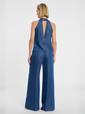 Ana Alcazar Top 'Drena' in Blau