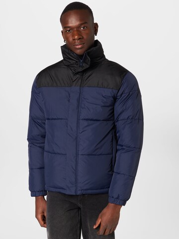 !Solid Winter Jacket in Blue: front