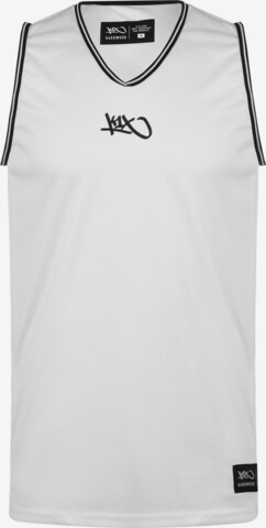 Maglia funzionale 'Varsity' di K1X in bianco: frontale