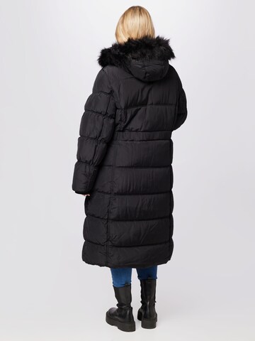 River Island Plus Wintermantel in Schwarz