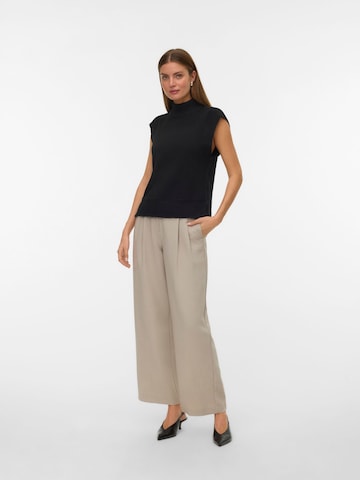 VERO MODA Knitted vest 'WOW' in Black