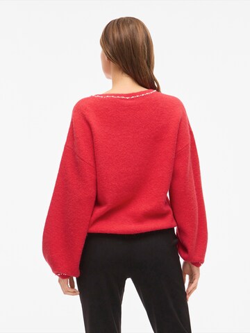 VILA - Pullover 'VISTELLA' em vermelho