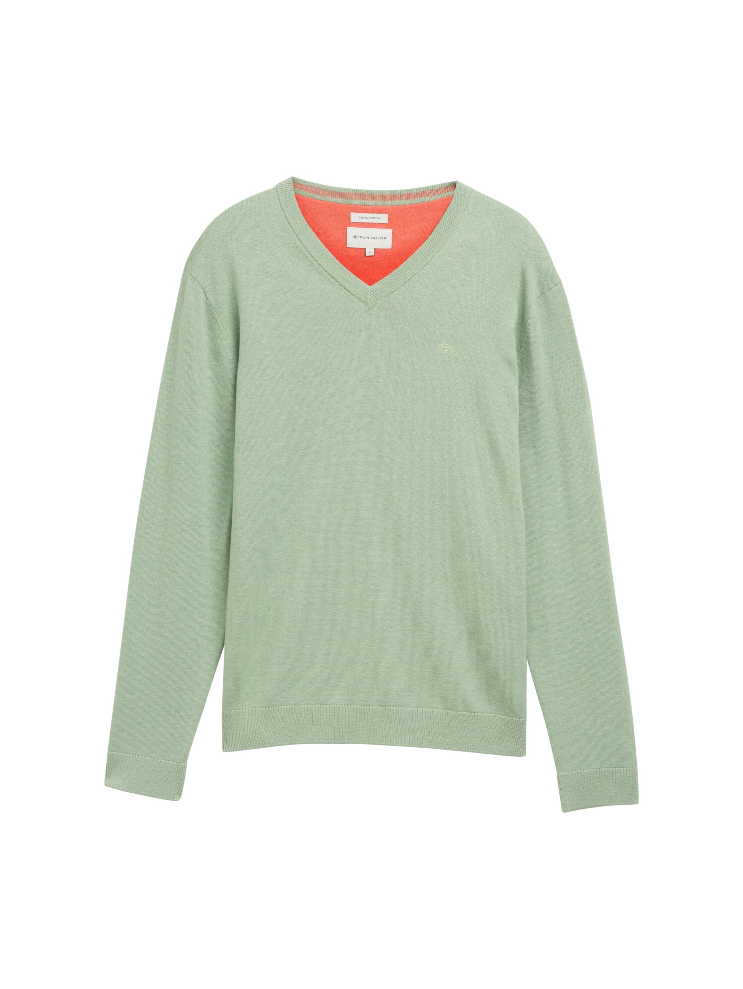 TOM TAILOR Sweater in Green: front