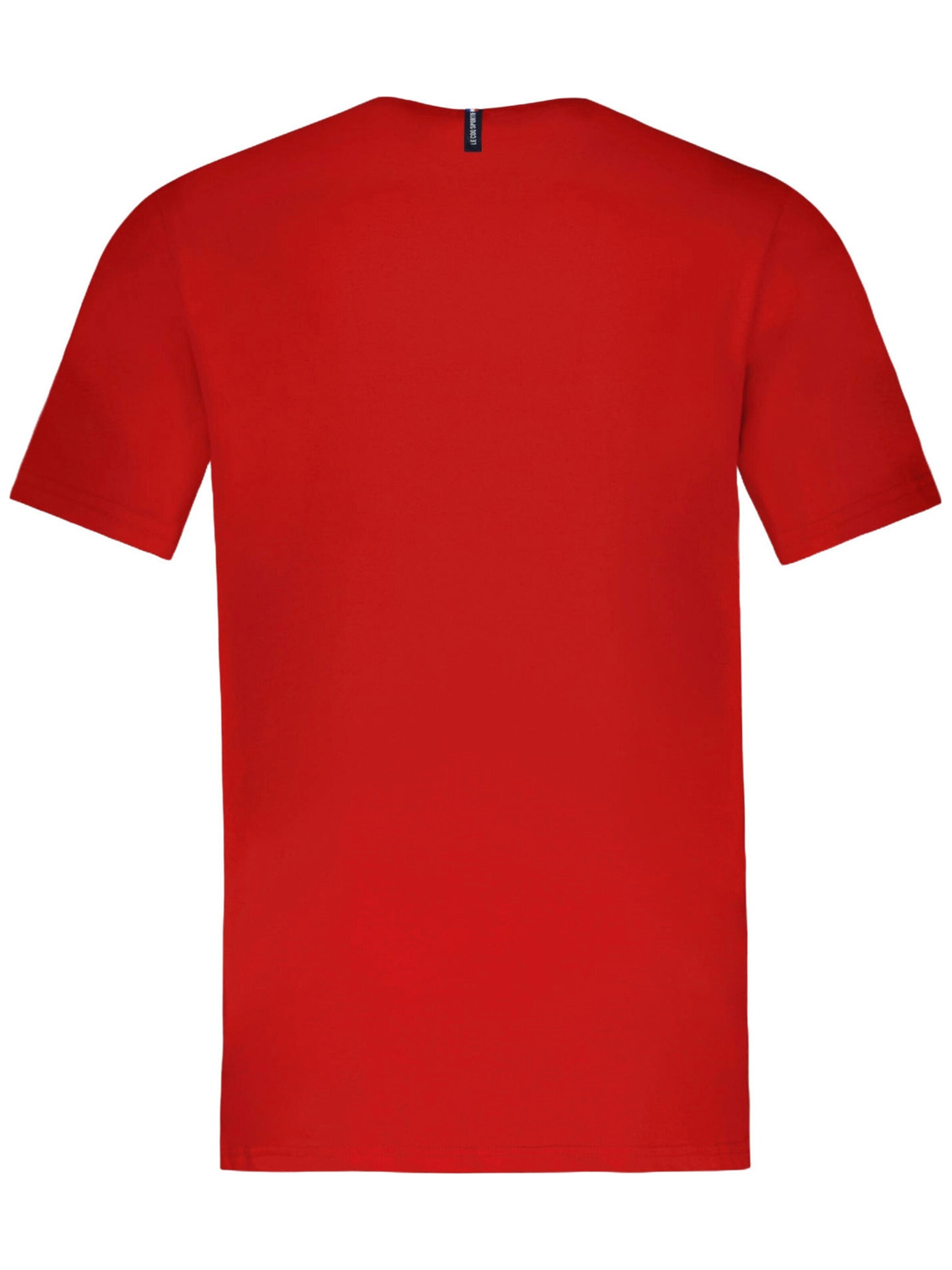 LE COQ SPORTIF - Camiseta 'Le Coq Sportif Ess Tee Ss' en rojo
