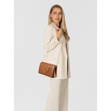 Sac à bandoulière 'Smart' Love Moschino en marron : devant