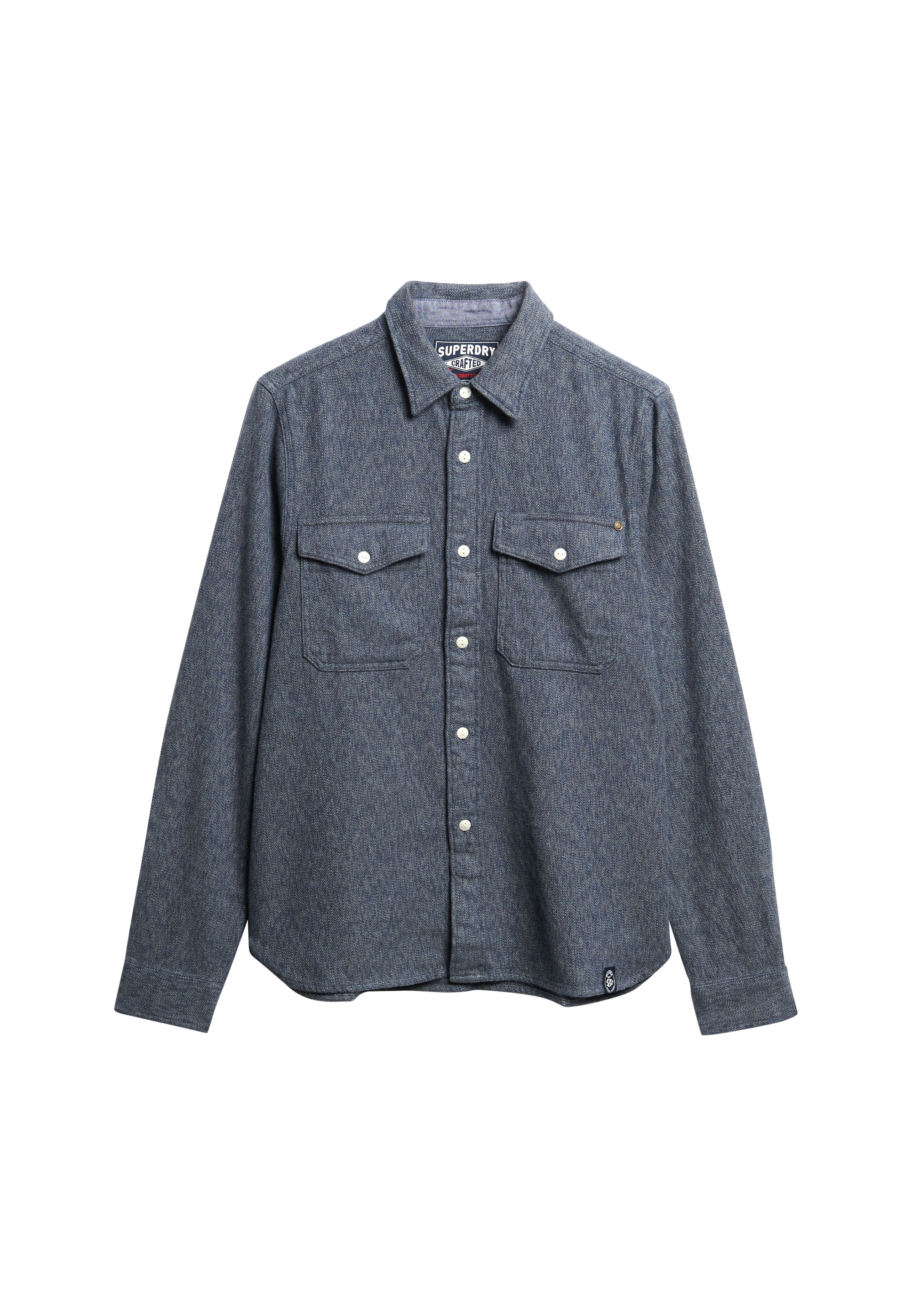 Coupe regular Chemise Superdry & Co en bleu : devant