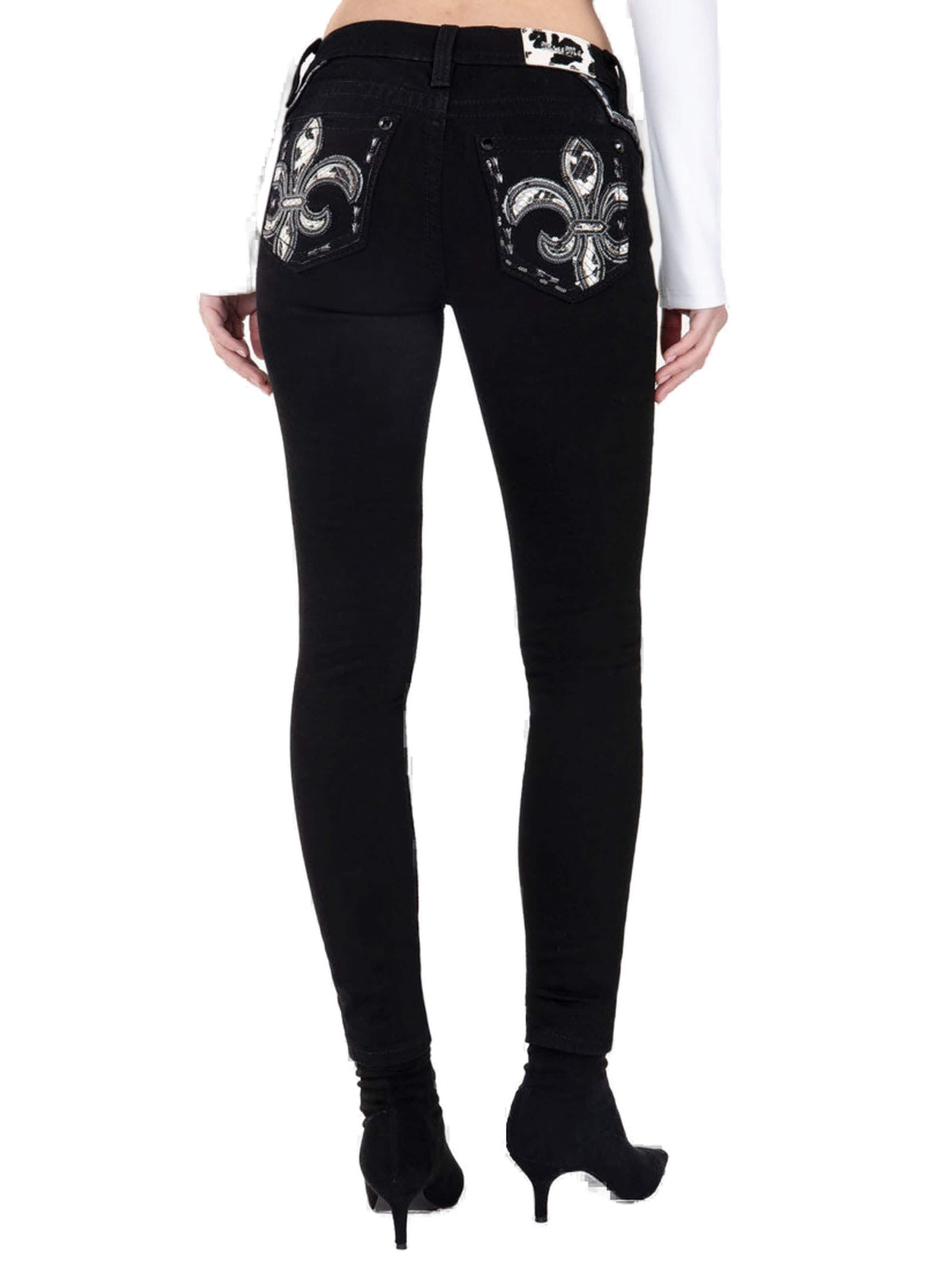 Miss Me Skinny Jeans in Schwarz