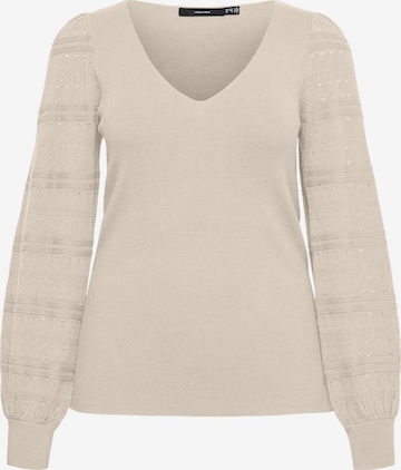 Pullover 'VMCNewlimone' di Vero Moda Curve in beige: frontale