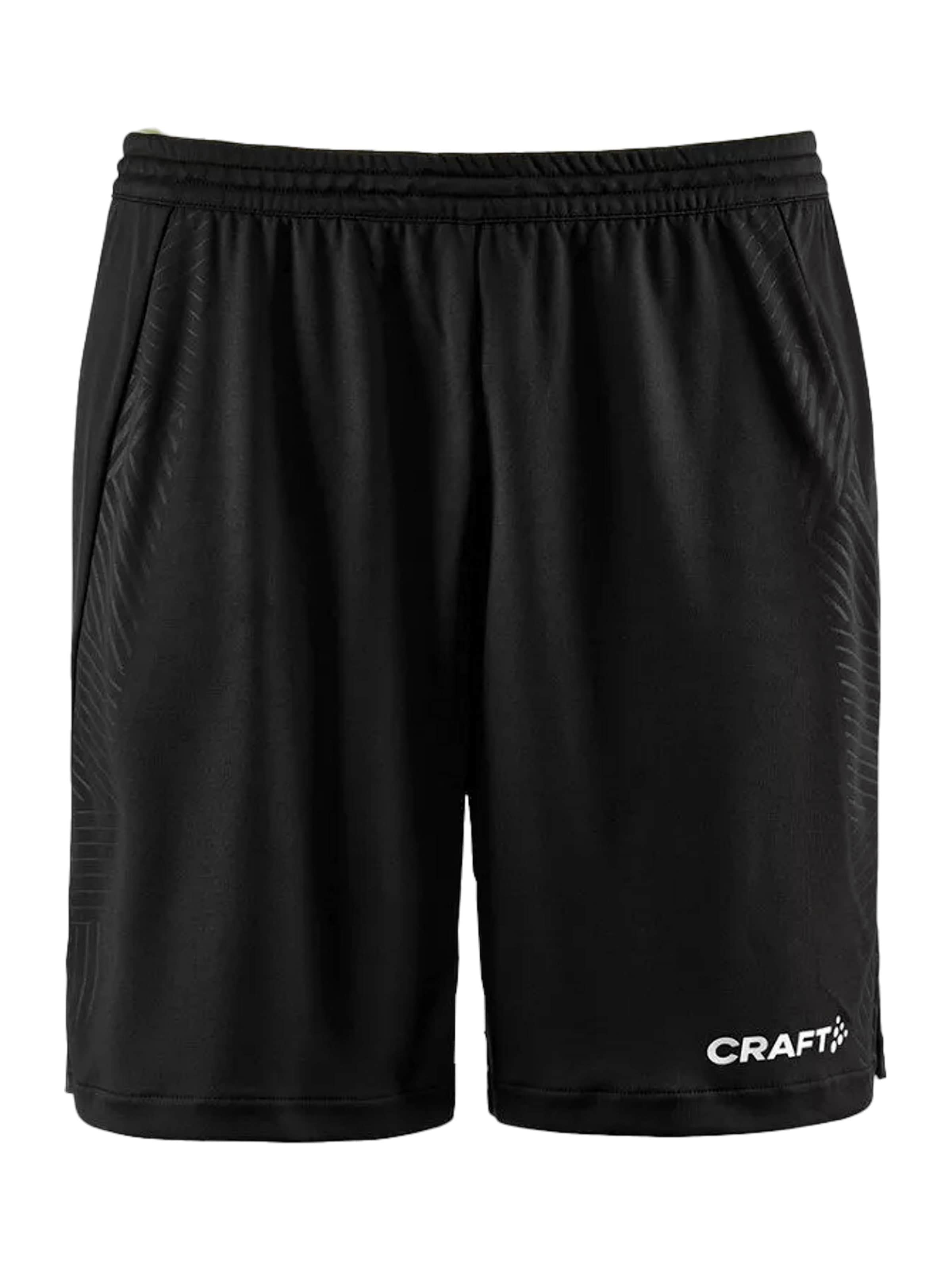 Craft Regular Sportshort  'F999000' in Schwarz: Vorderseite