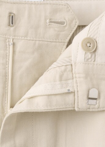 MANGO MAN Regular Pleated Pants 'Boren' in Yellow