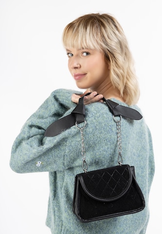 MYMO - Bolso de hombro en negro: frente