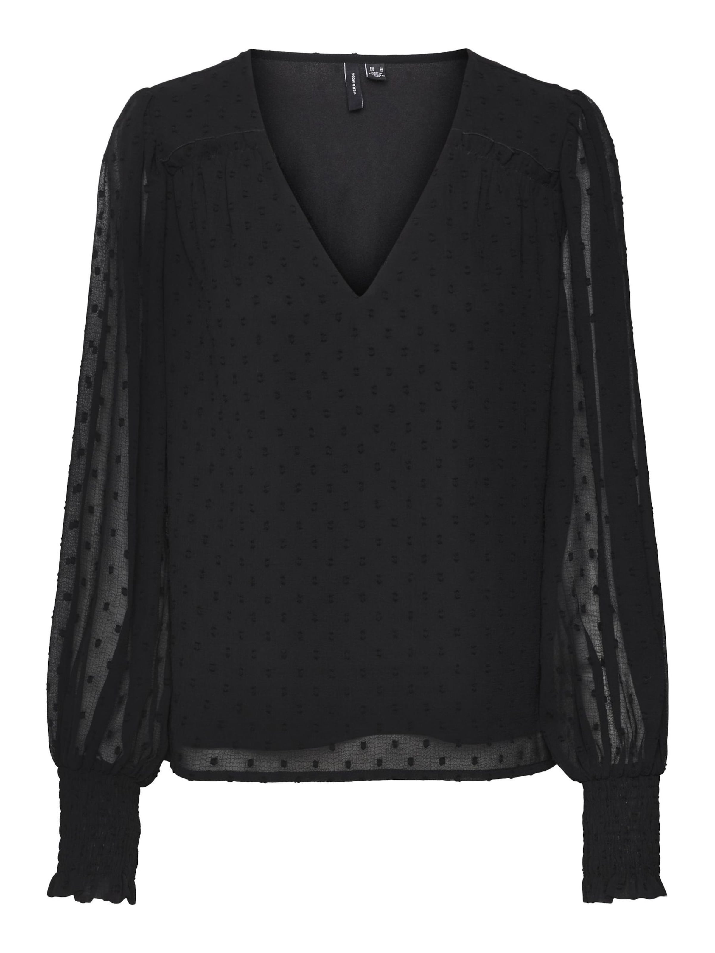 VERO MODA Bluse i sort: forside