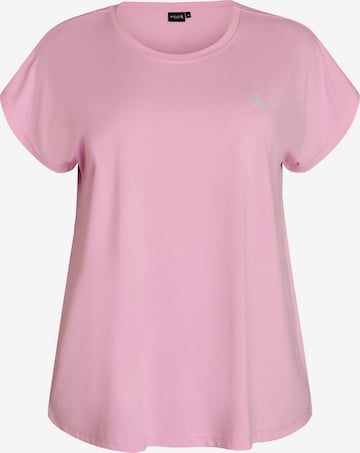 rožinė Zizzi Sportiniai marškinėliai 'ABASIC': priekis