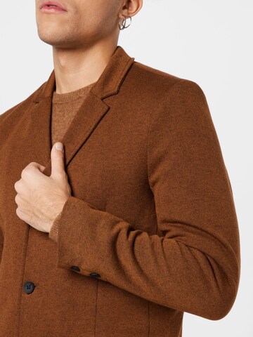 Only & Sons Between-Seasons Coat 'Julian' in Brown