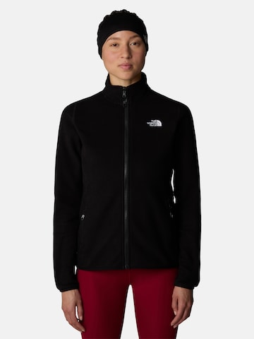 THE NORTH FACE Athletic fleece jacket '100 Glacier' in Black: front