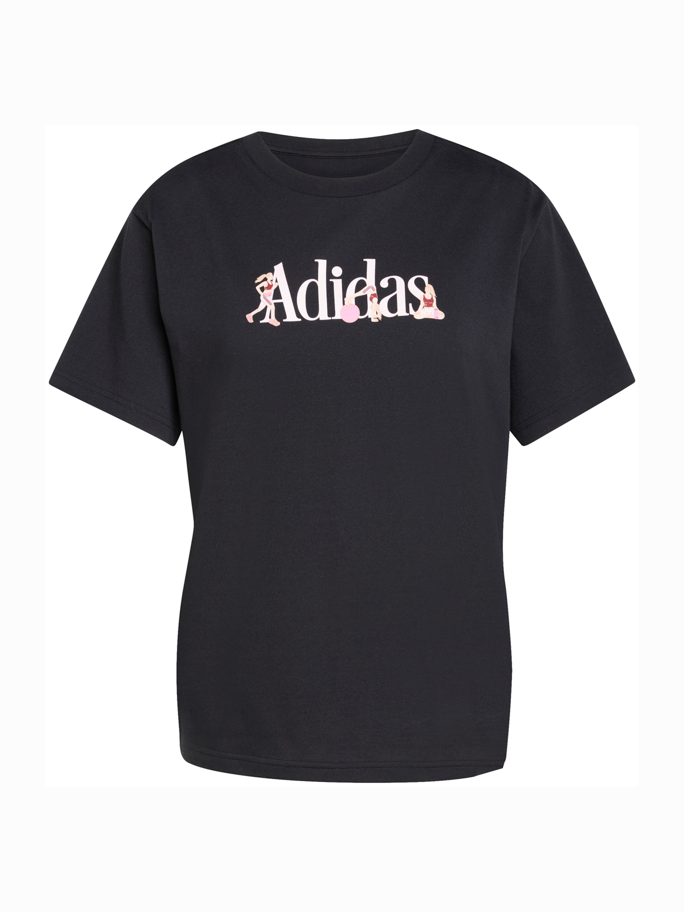 ADIDAS SPORTSWEAR Λειτουργικό μπλουζάκι 'SOFT SPORT' σε μαύρο: μπροστά