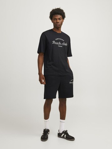 melns JACK & JONES T-Krekls 'Ocean Club'