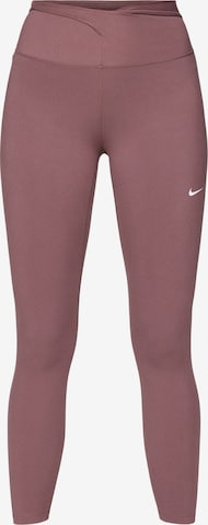 NIKE Skinny Urheiluhousut 'ONE' värissä lila: etupuoli