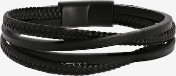 Lucardi Armband 'Suit & Tie' in Zwart: voorkant