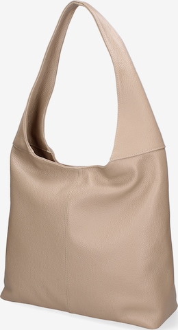 Sac bandoulière Gave Lux en beige : devant