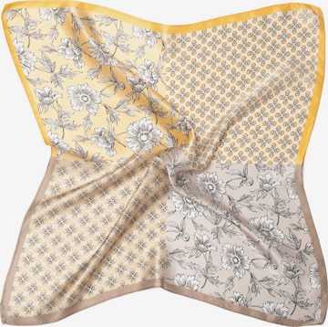 MayTree - Chal 'Seidentuch Blumen Quartett' en amarillo: frente