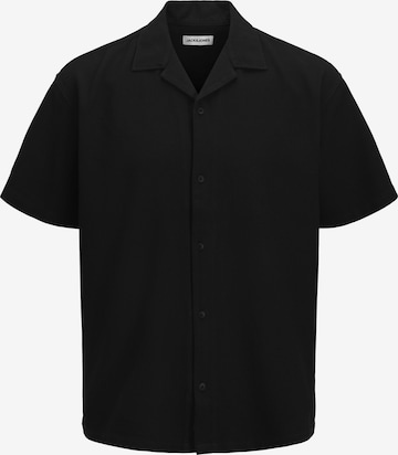 Jack & Jones Plus - Regular Fit Camisa 'JJGLOBAL' em preto: frente