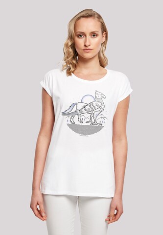F4NT4STIC Shirt 'Harry Potter Buckbeak' in White: front