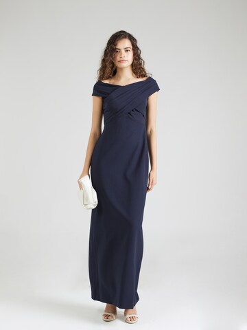 Abito da sera di Lauren Ralph Lauren in blu: frontale